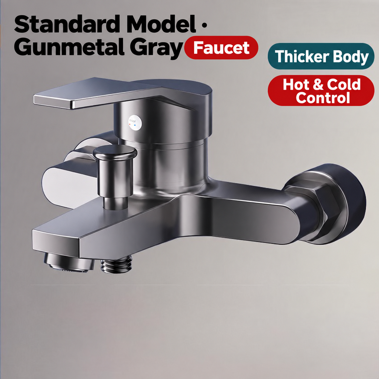 3-Function Bath & Shower Mixer Set with High-Pressure Hand Shower - 图片 2